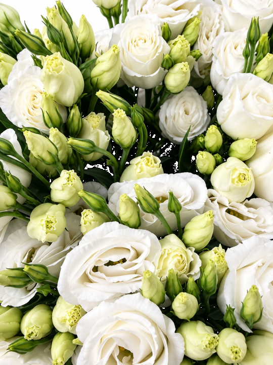 Eustoma balta 70 cm